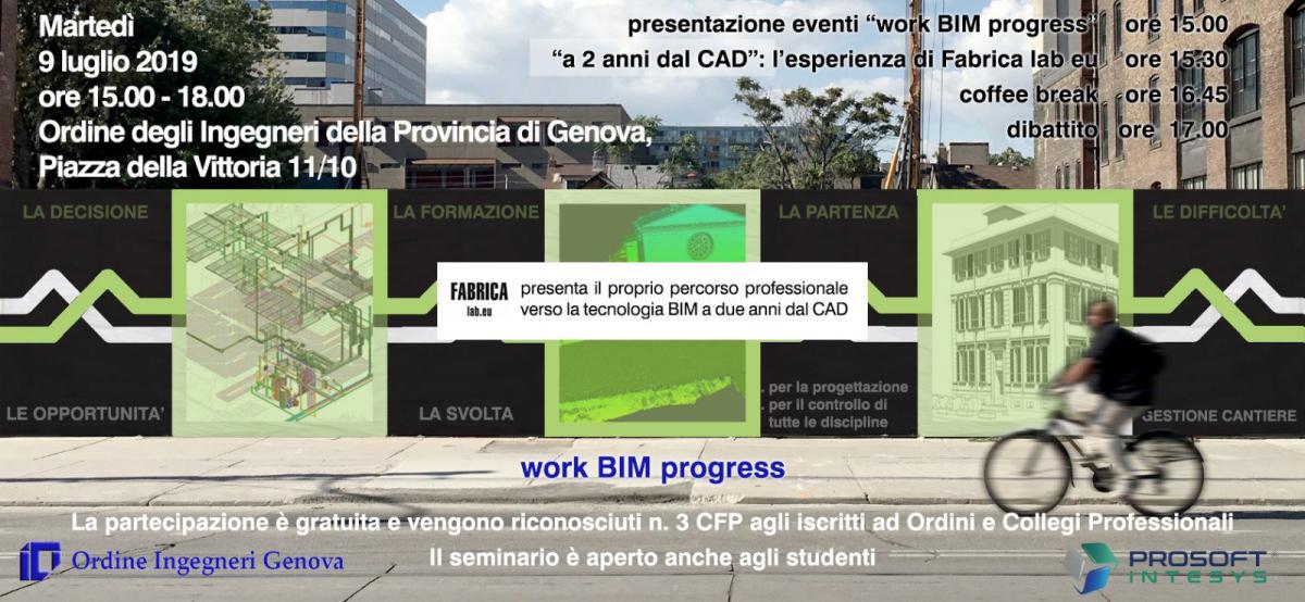 evento bim gratuito genova