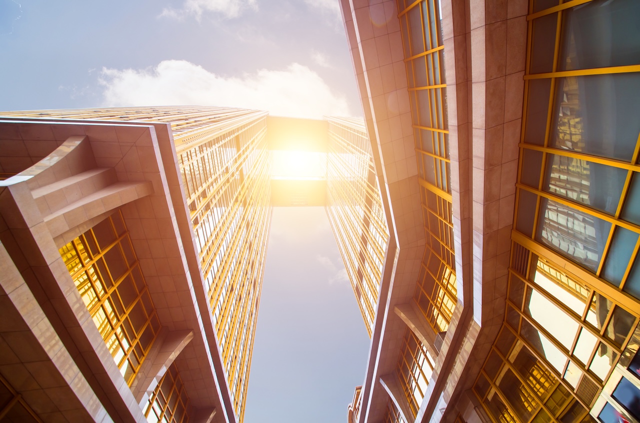 Edificio moderno per la gestione immobiliare con tecnologia BIM