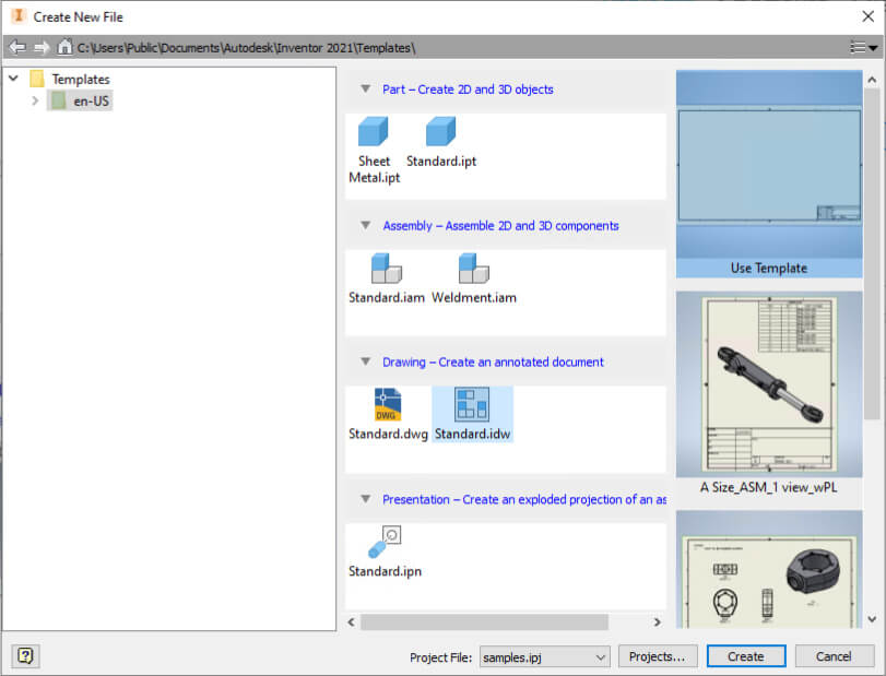 inventor 2021 tavole